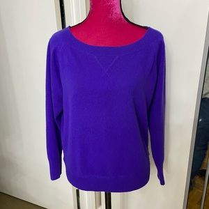 J.crew purple Italian cashmere sweater X small